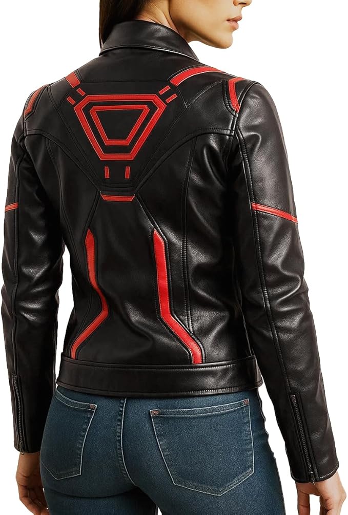 futuristic leather jacket