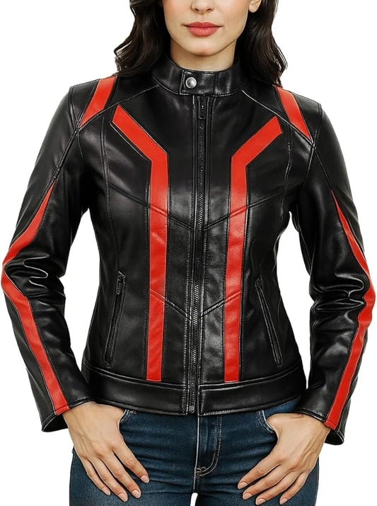 futuristic leather jacket